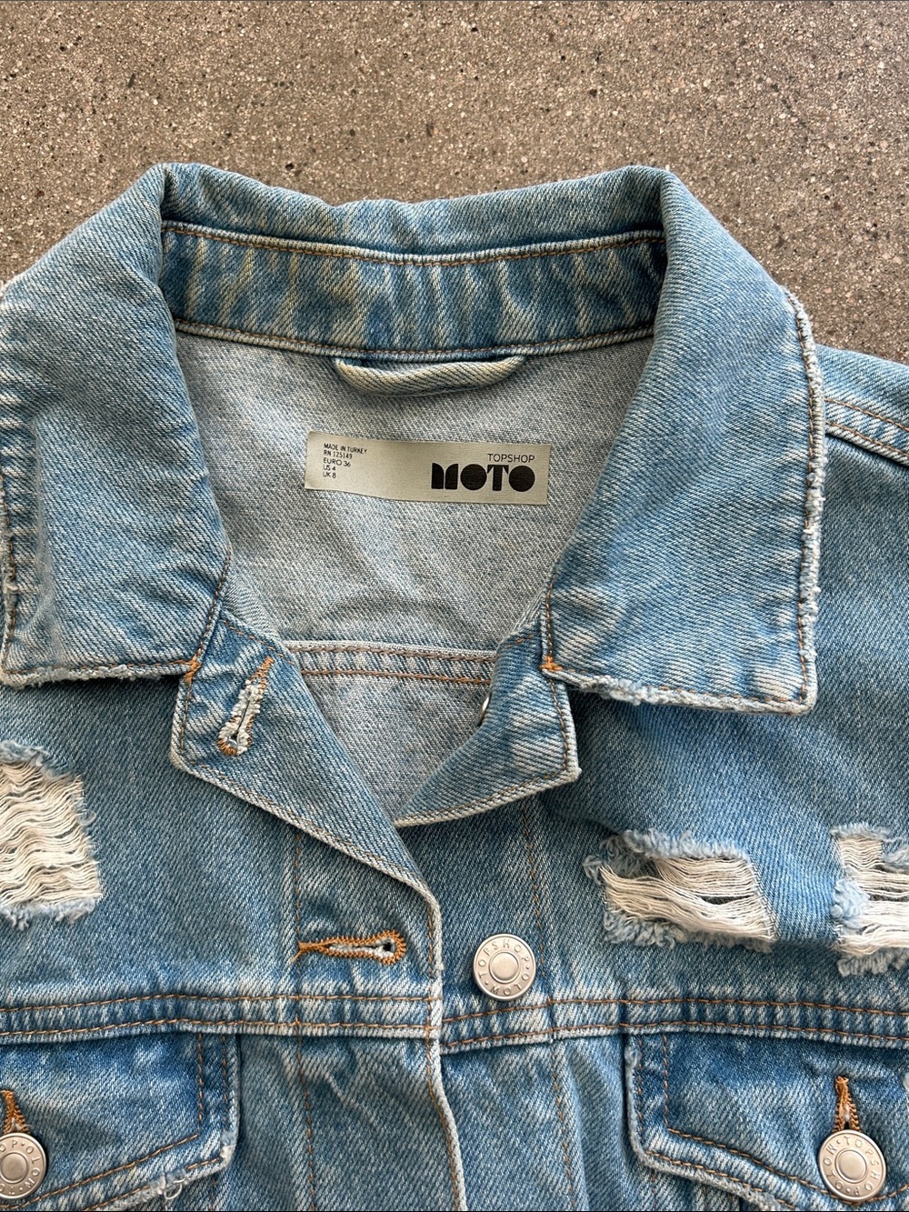 Top Shop Moto Jean Jacket - Picture 10 of 14